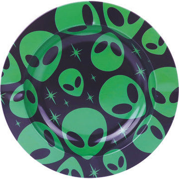 24ct Assorted 5.4in Tin Ashtray Display Box