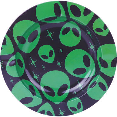 24ct Assorted 5.4in Tin Ashtray Display Box