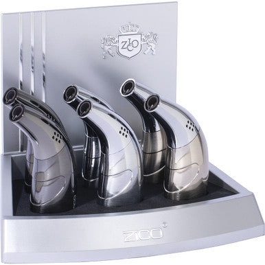 6Ct. Zico Angle Torch Flame Lighter