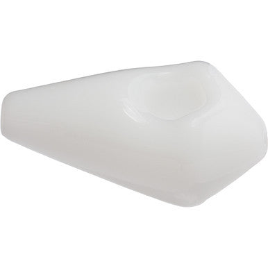 3.3in White Diamond Glass Hand Pipe