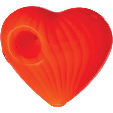 2.5in Orange Heart Hand Pipe