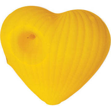 2.5in Yellow Heart Hand Pipe