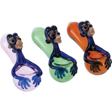 4" Bored Ape Hand Pipe (Colors Vary)
