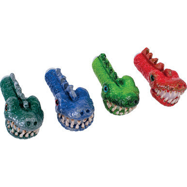 5" Crocodile Hand Pipe (Colors Vary)