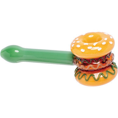 5.7in Hamburger Glass Hand Pipe