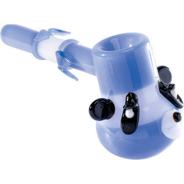 6.5in Blue Panda Hand Pipe