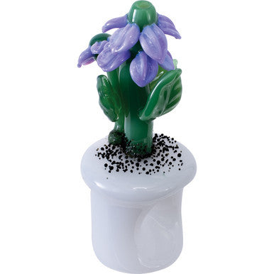 4.5" Garden Plant Hand Pipe - Purple