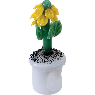 4.5" Garden Plant Hand Pipe - Yellow - CannaDevices