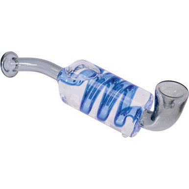 7in Smoke Grey Coil Glycerin Sherlock Hand Pipe