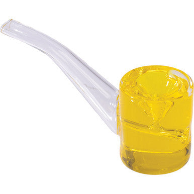 5in Yellow Glycerin Sherlock Hand Pipe