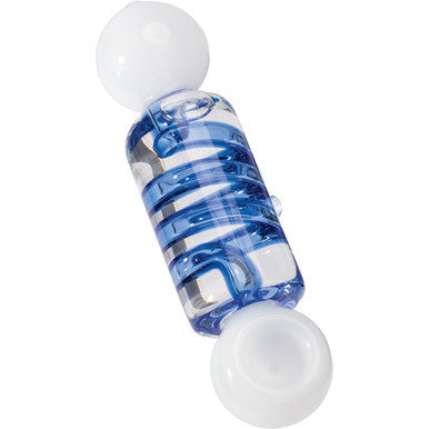 5.7in Jade White Coil Glycerin Hand Pipe