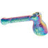 Skulls Electroplated Glass Bubbler