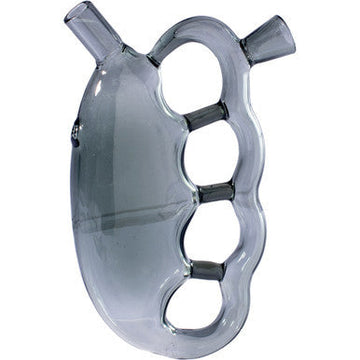 6in Black Knuckle Hand Bubbler Pipe