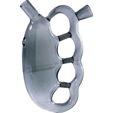 6in Black Knuckle Hand Bubbler Pipe