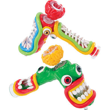7" Laughing Monster Glass Resin Bubbler - CannaDevices