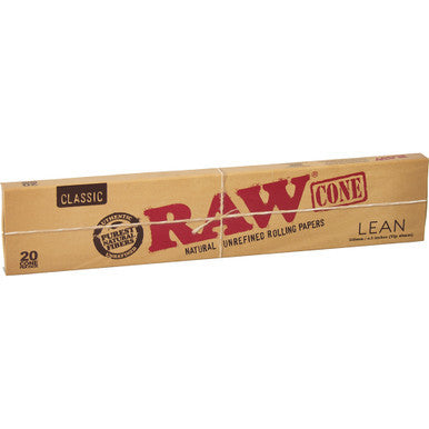 12 Ct. 20pc Lean Raw Cone 110 mm/ 4.3" inches - CannaDevices