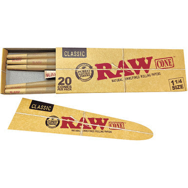 12 Ct. 20pk Raw Classic Cone - 1.25"" (DISPLAY)