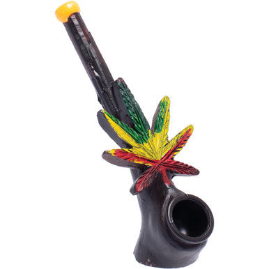 Rasta Leaf Novelty Resin Pipe