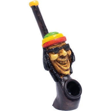 Rasta Happy Novelty Resin Pipe