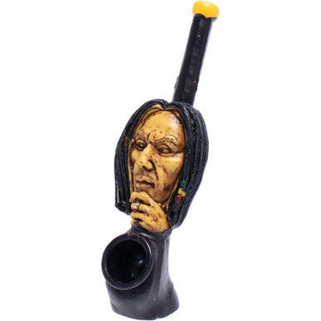 Rasta Thinker Novelty Resin Pipe