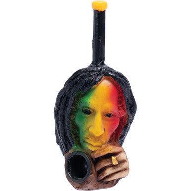 Rasta Skelton Thinker Novelty Resin Pipe