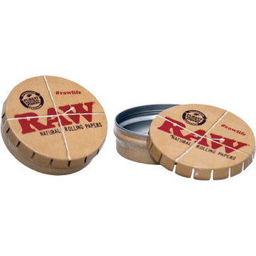 Raw Round Metal Pop Up Tin