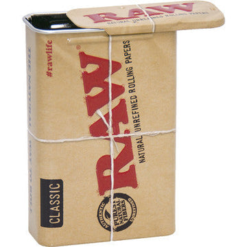 Raw Metal Slide Top Tin