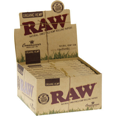 24 Ct. Raw Organic Connoisseur K/s With Tips - CannaDevices