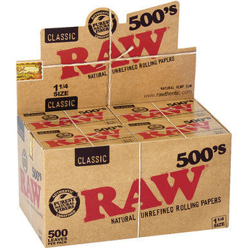 20 Ct. Raw Classic Unrefined 11/4(500)
