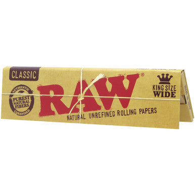 50 Ct. Raw Classic Paper King Size Wide - CannaDevices