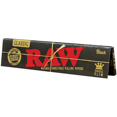 50 Ct. Raw Black Natural Unrefined King Slim - CannaDevices