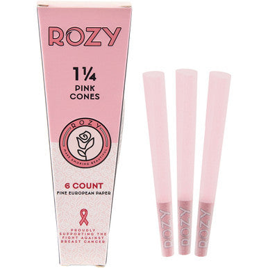 24 Ct. 6PK Rozy Pink Cones - 1.25"
