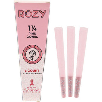24 Ct. 6PK Rozy Pink Cones - 1.25