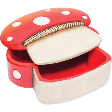 6In Large Red Mushroom Stash Box