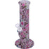 10" Colorful Printed Silicone Water Pipe With Glass Bowl