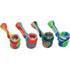 5Ct. 3.5In Silicone Glass Pipe - Random Color