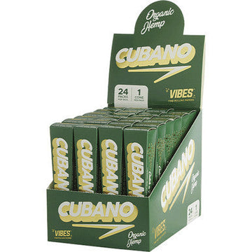 24 Ct. Vibes Org Hemp Cubano Cone King Size (1 Cone)