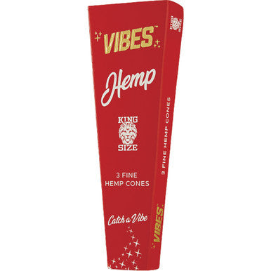 30 Ct. Vibes Hemp Cone King Size (3 Cones)