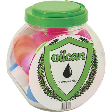 50Ct. Silicone Asst. Color Oil Can 1.5