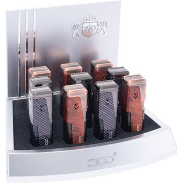 10Ct Zico Quad Jets Torch Lighter With Punch