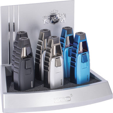 6Ct. Zico Single Torch 1 Flame Jet Lighter - CannaDevices