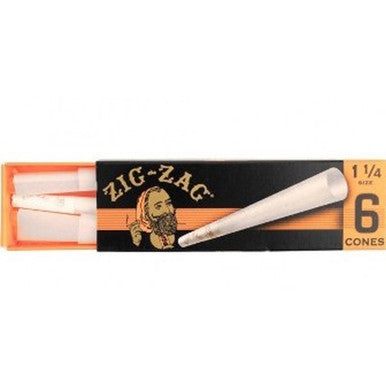 24 Ct. 6pk. Zig Zag 1?  Size Paper Cone