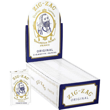 24 Ct. Zag White Rolling Paper 24 - CannaDevices