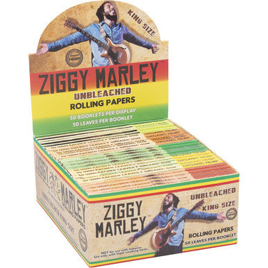 25 Ct. Ziggy Marley Unbleach Hemp Rolling Papers