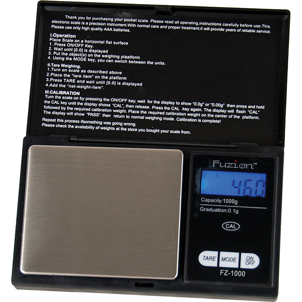 Fuzion Digital Scale 100g.  Black 0.1g
