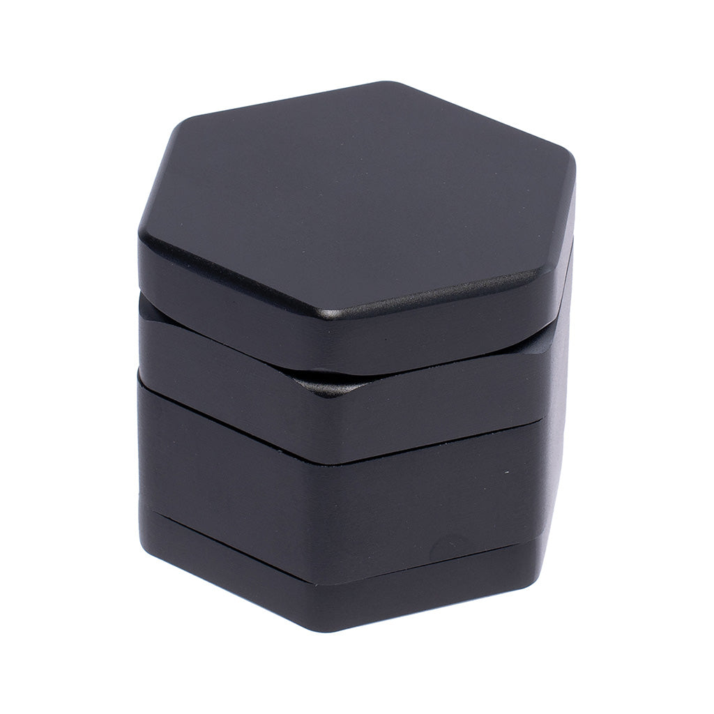 55mm Hexagon 1-Click Magnetic Grinder - Black