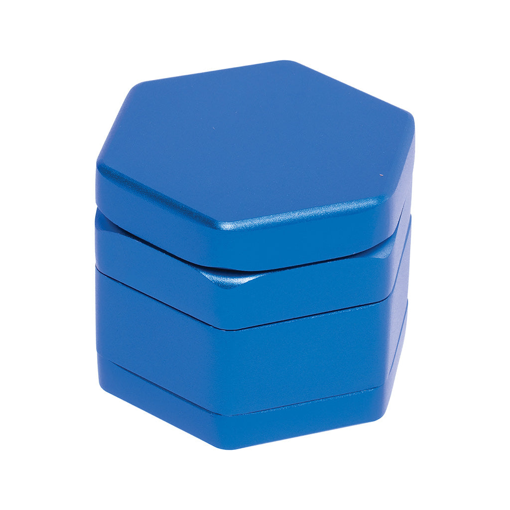 55mm Hexagon 1-Click Magnetic Grinder - Blue