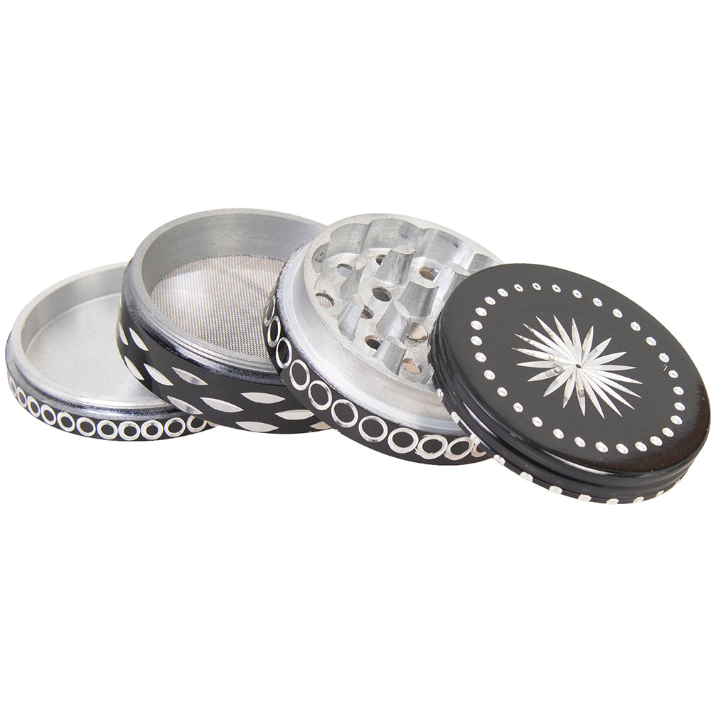 4 Parts Aluminum Diamond Cut (63mm)