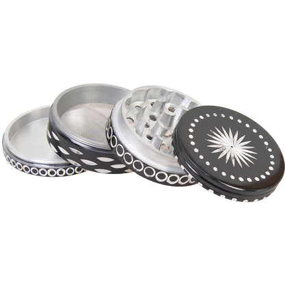 4 Parts Aluminum Diamond Cut (63mm)