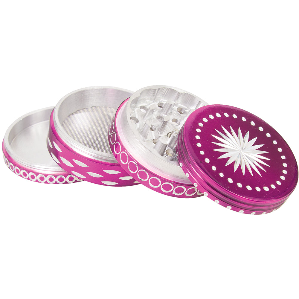 4 Parts Aluminum Diamond Cut (63mm)